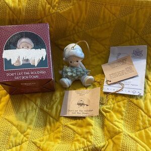 Precious Moments Don't Let the Holidays Get You Down 1990 Ornament #521590